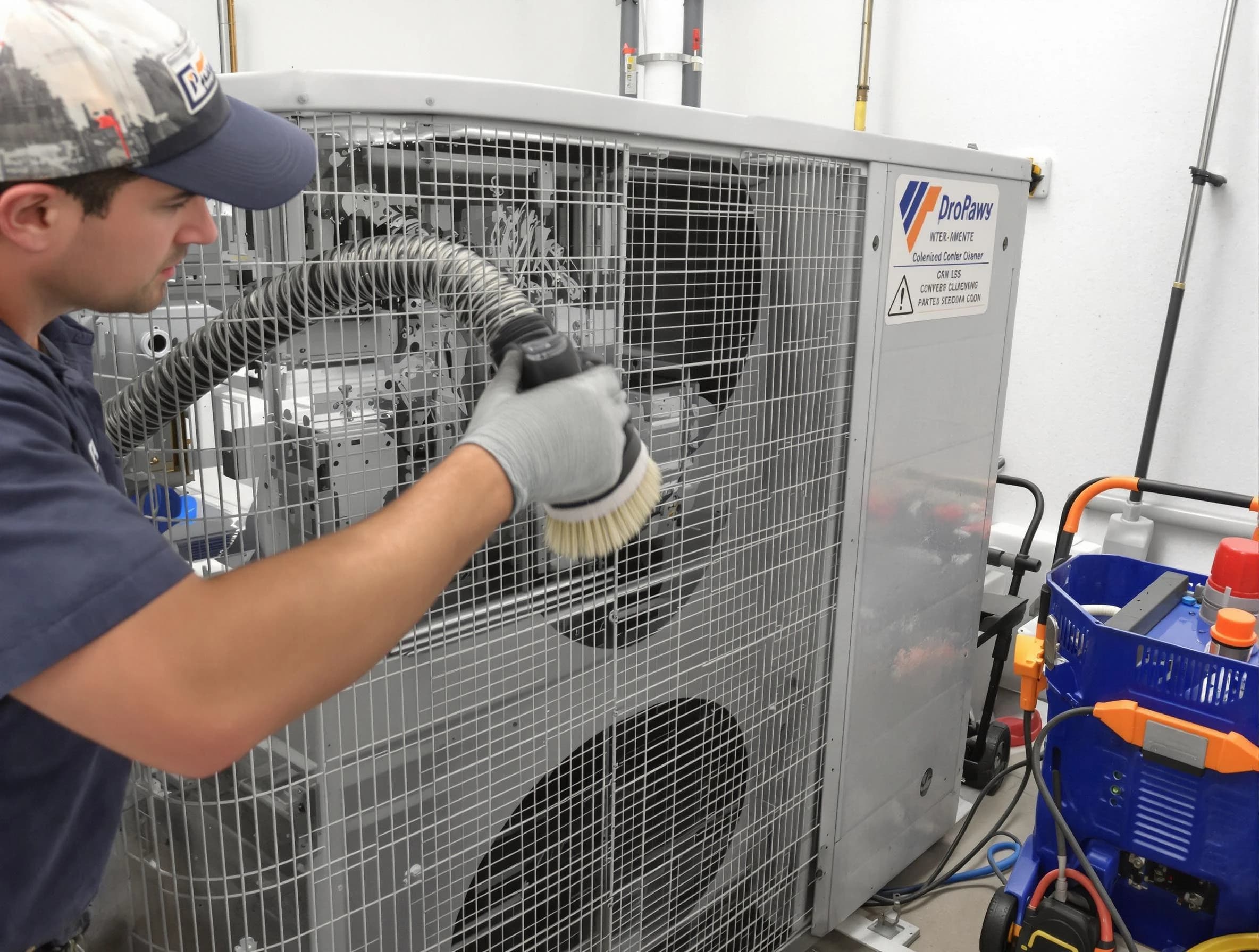 Scottdale Air Duct Cleaning specialist performing precision AC coil cleaning for improved system performance in Scottdale