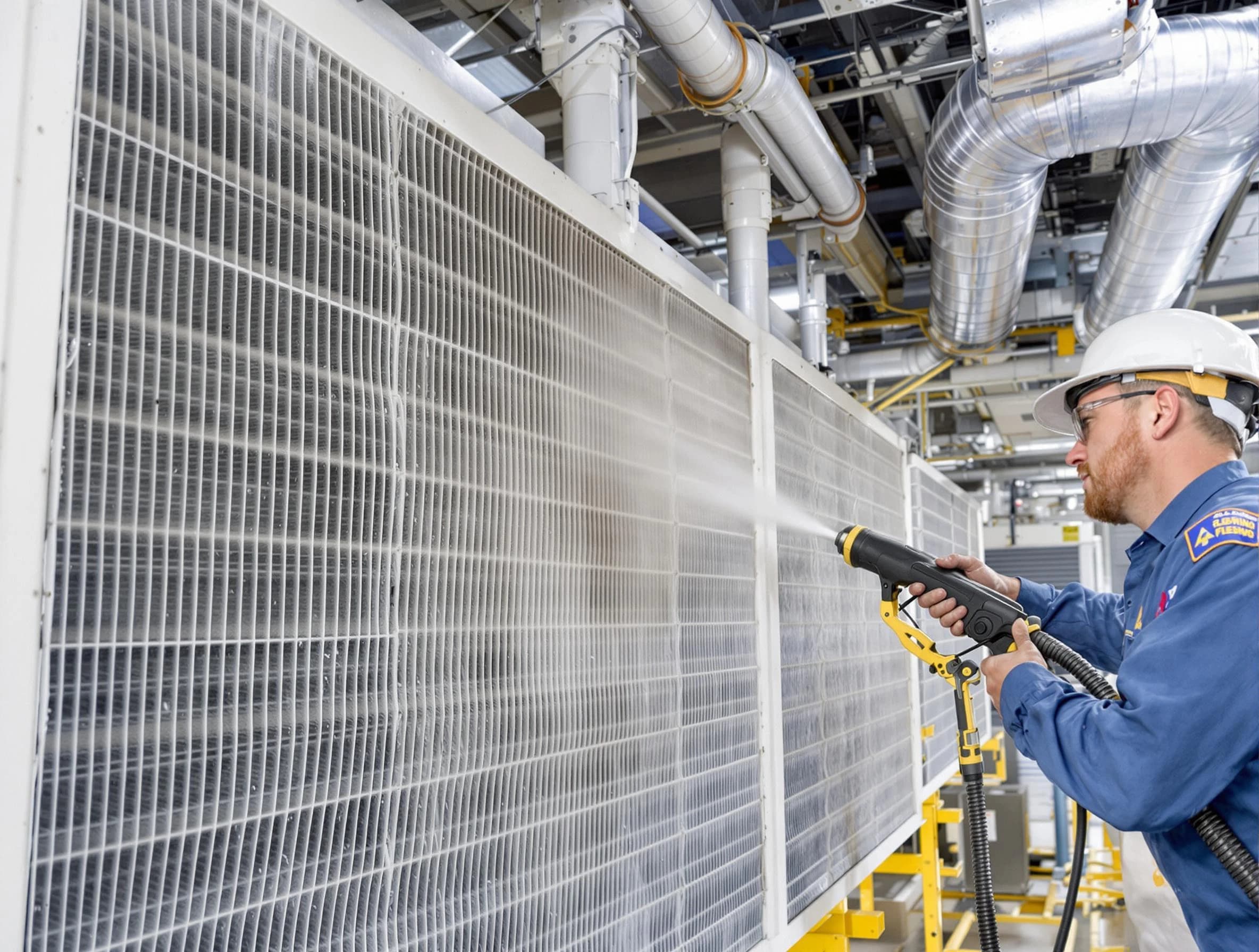 Professional commercial coil cleaning by Scottdale Air Duct Cleaning in Scottdale