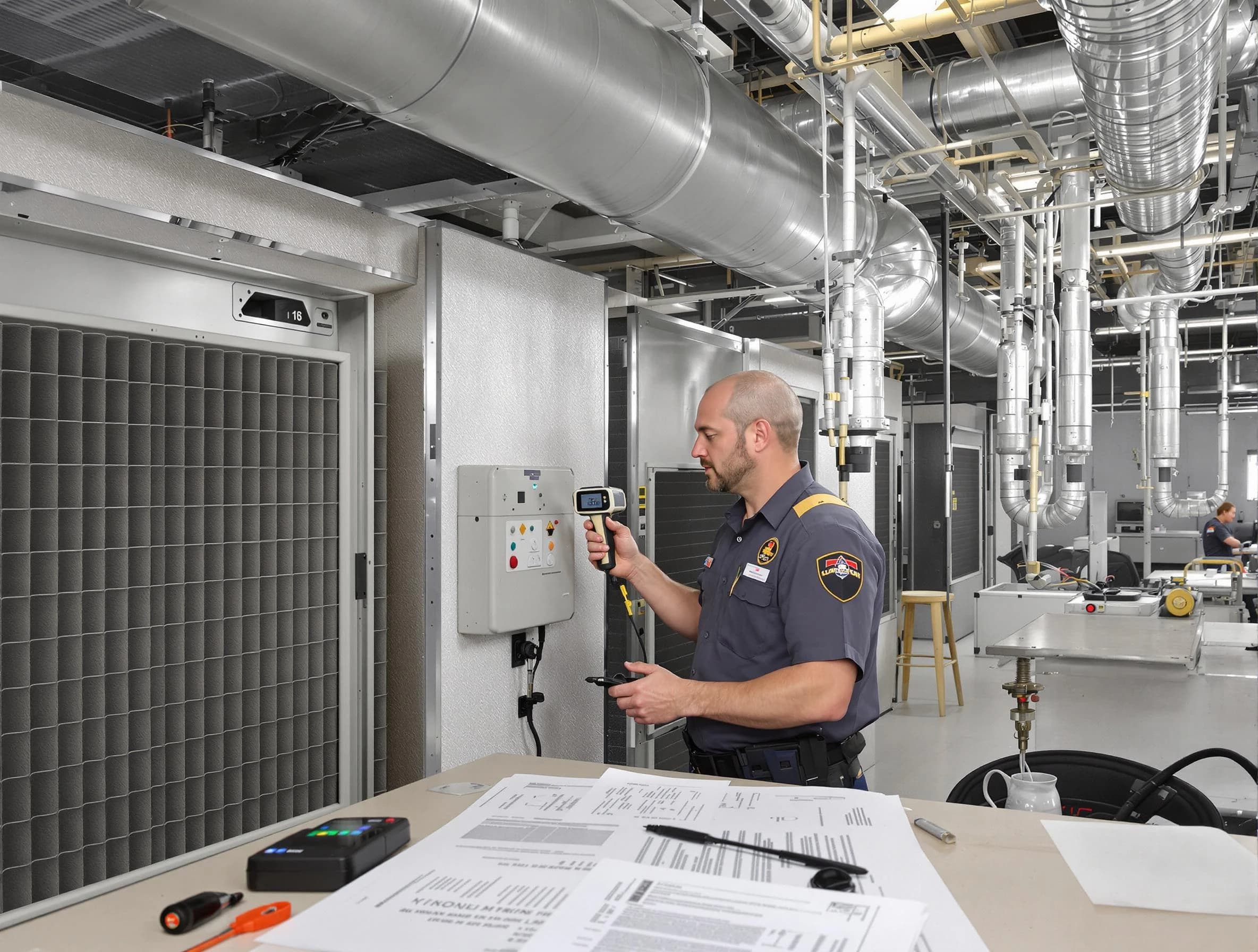 Professional filter system inspection by Scottdale Air Duct Cleaning in Scottdale