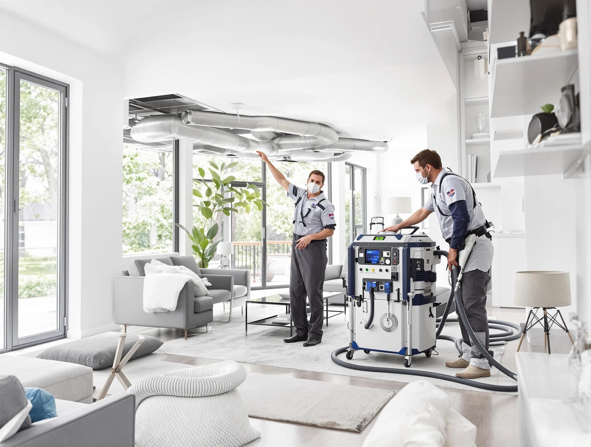 Scottdale Air Duct Cleaning professional conducting pure air duct cleaning with state-of-the-art equipment in Scottdale