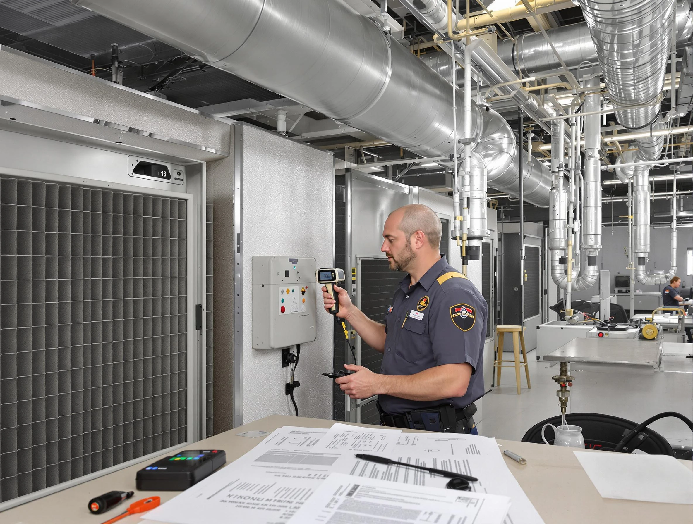 Professional filter system inspection by Scottdale Air Duct Cleaning in Scottdale